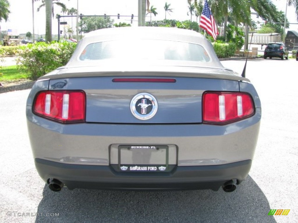 2011 Mustang V6 Convertible - Sterling Gray Metallic / Stone photo #6