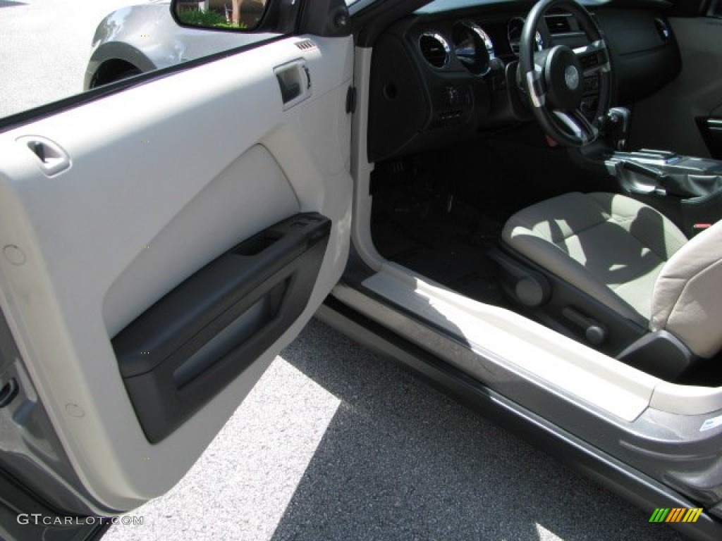 2011 Mustang V6 Convertible - Sterling Gray Metallic / Stone photo #14