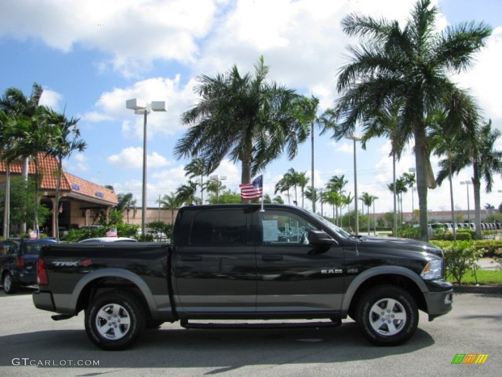 2009 Ram 1500 TRX4 Crew Cab 4x4 - Brilliant Black Crystal Pearl / Dark Slate/Medium Graystone photo #6