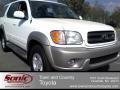 Natural White 2002 Toyota Sequoia SR5 4WD