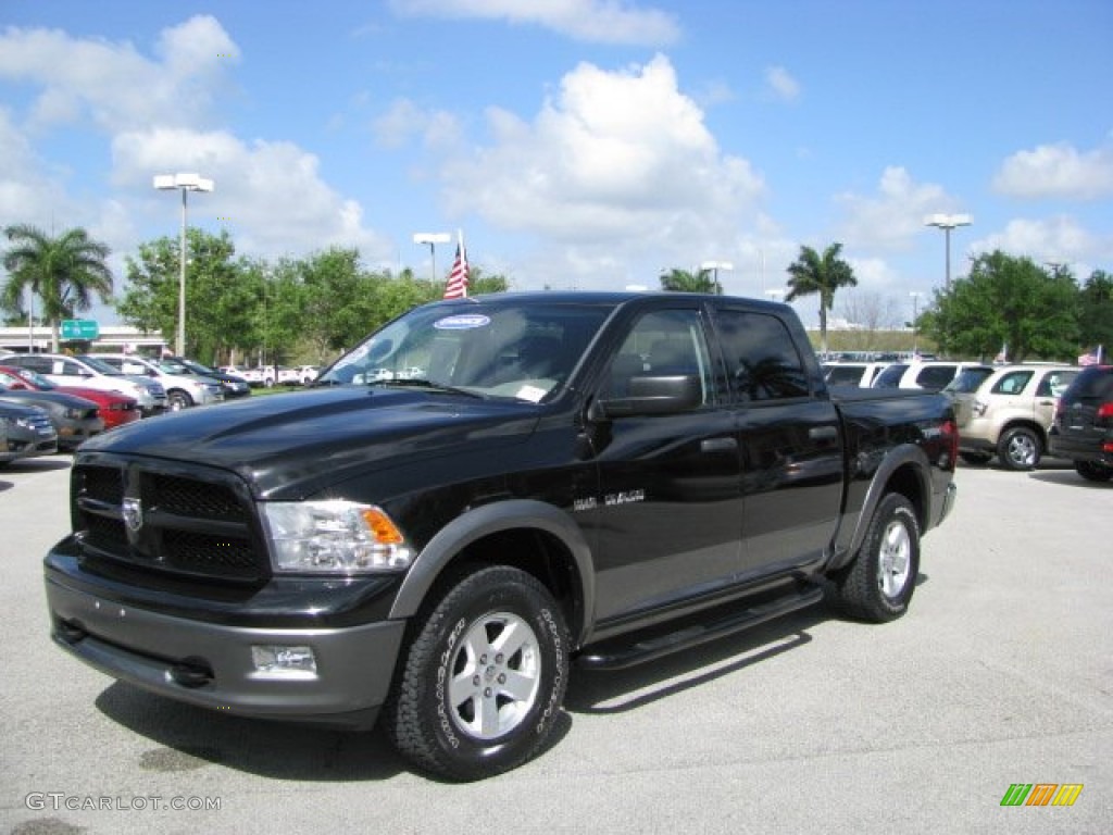 2009 Ram 1500 TRX4 Crew Cab 4x4 - Brilliant Black Crystal Pearl / Dark Slate/Medium Graystone photo #13