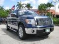 2010 Dark Blue Pearl Metallic Ford F150 XLT SuperCrew  photo #3