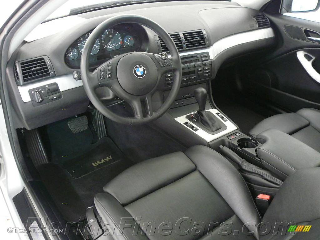 2005 3 Series 325i Coupe - Titanium Silver Metallic / Black photo #12