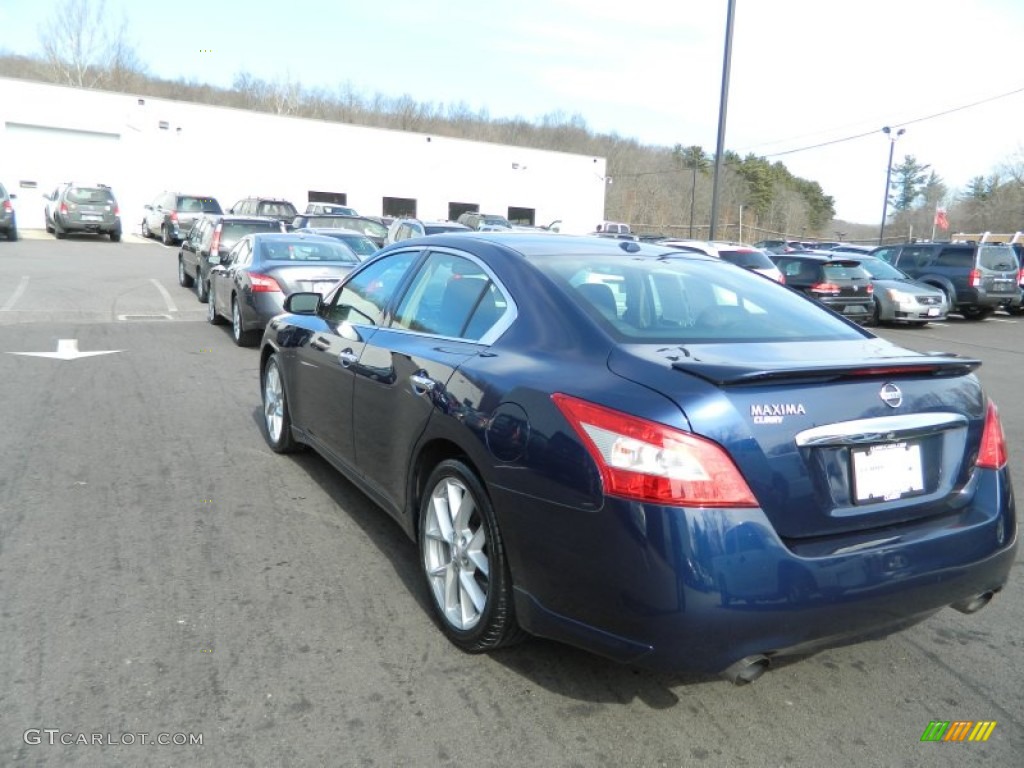 2009 Maxima 3.5 SV - Navy Blue Metallic / Charcoal photo #3