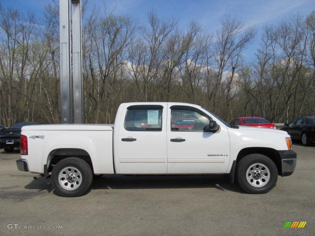 2007 Sierra 1500 Crew Cab 4x4 - Summit White / Dark Titanium photo #4