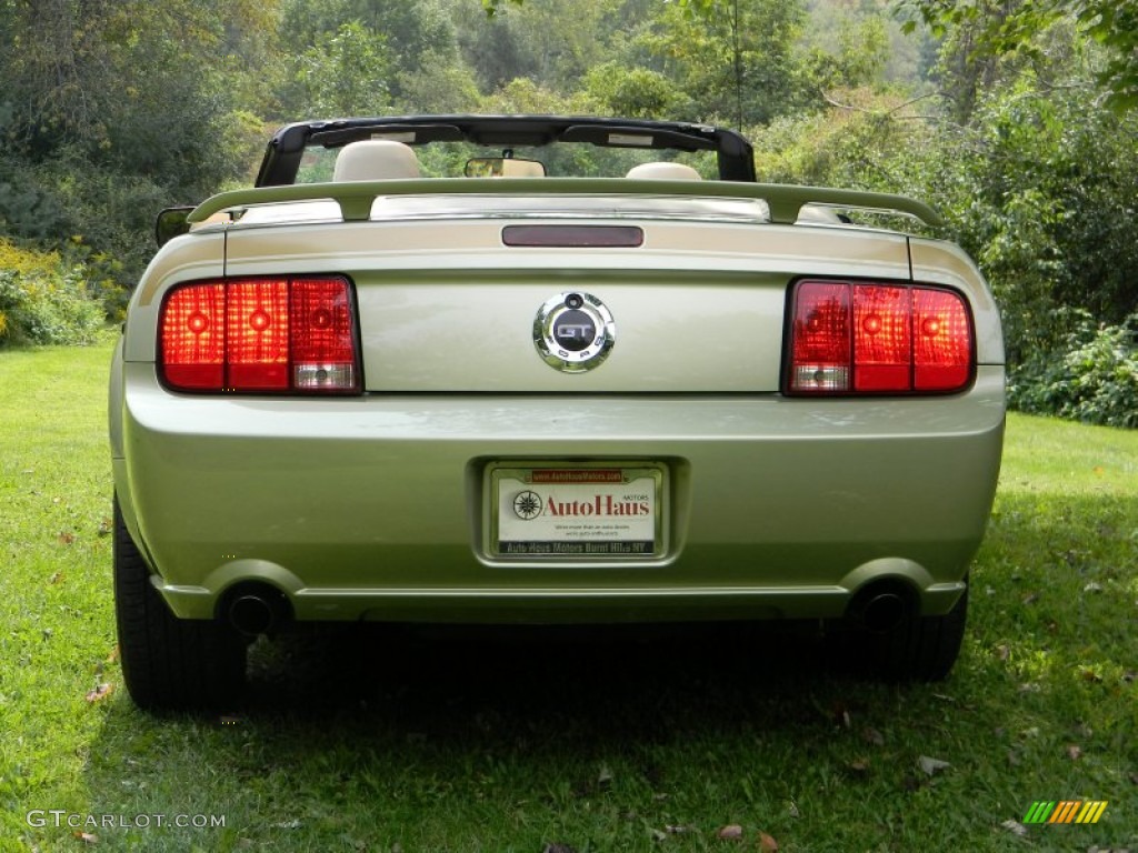 2006 Mustang GT Premium Convertible - Legend Lime Metallic / Light Parchment photo #8