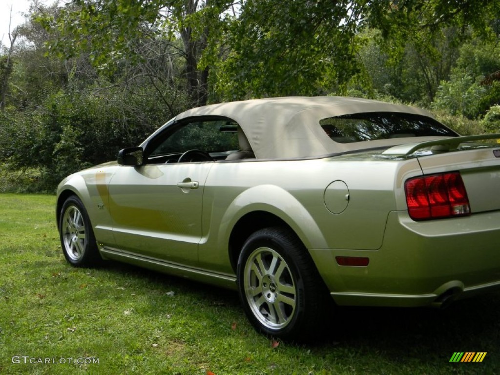 2006 Mustang GT Premium Convertible - Legend Lime Metallic / Light Parchment photo #45