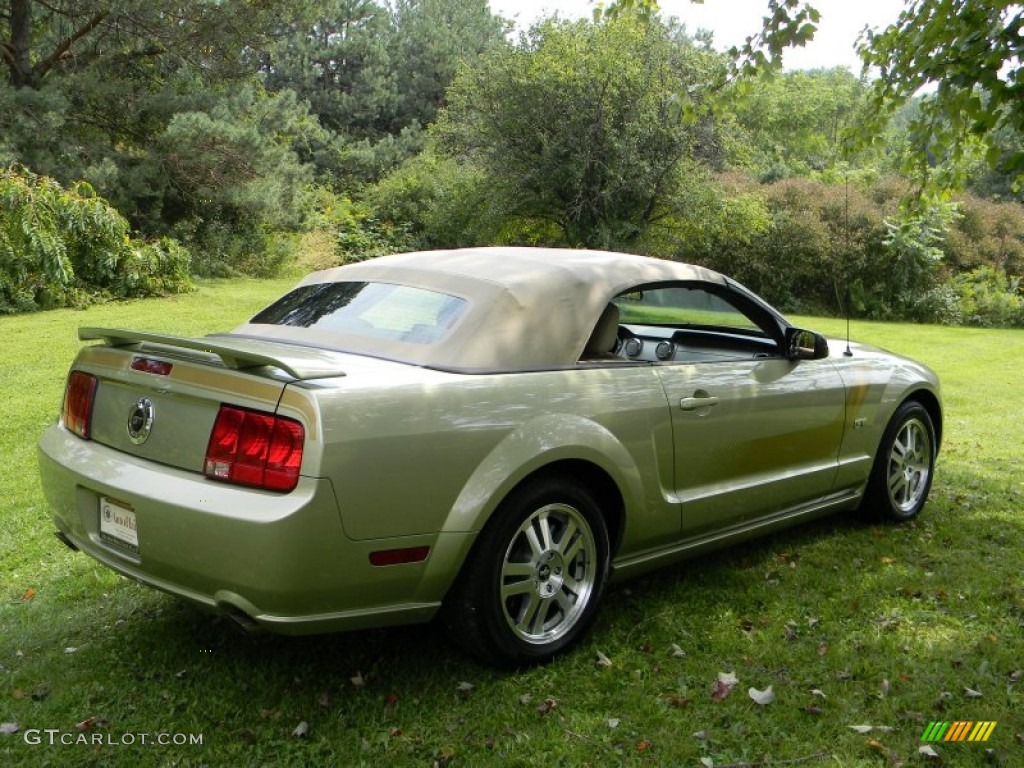 2006 Mustang GT Premium Convertible - Legend Lime Metallic / Light Parchment photo #47