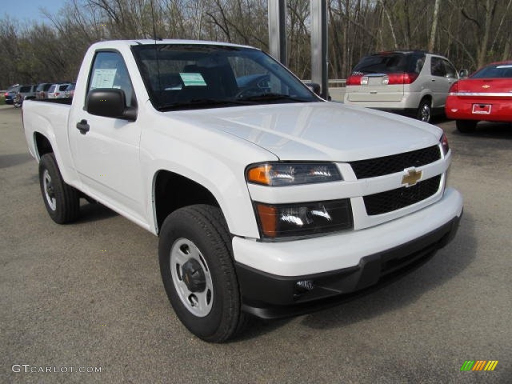 Summit White 2012 Chevrolet Colorado Work Truck Regular Cab 4x4 Exterior Photo #62774938