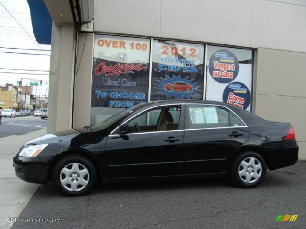 2006 Accord LX Sedan - Nighthawk Black Pearl / Ivory photo #3