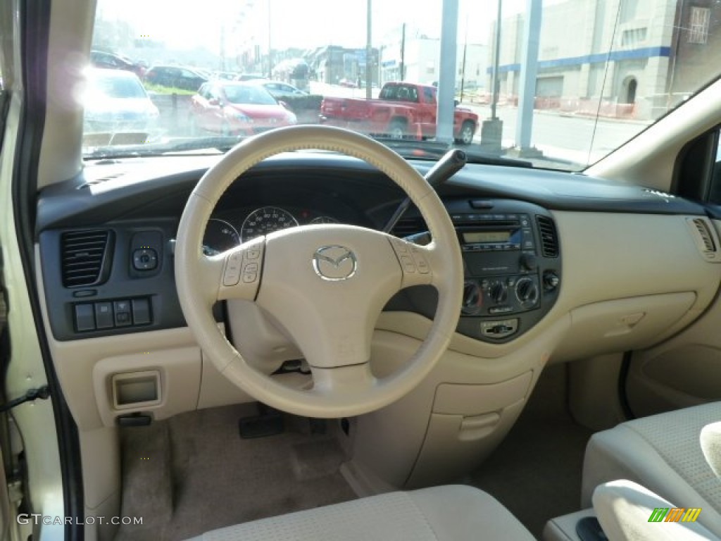 2004 Mazda MPV LX Beige Dashboard Photo #62775885