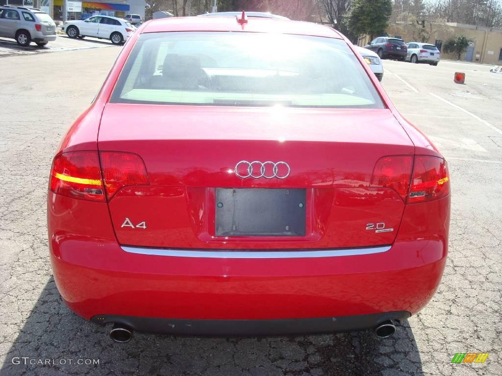 2006 A4 2.0T quattro Sedan - Brilliant Red / Beige photo #7