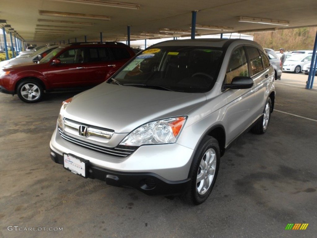 2009 CR-V EX 4WD - Alabaster Silver Metallic / Black photo #27