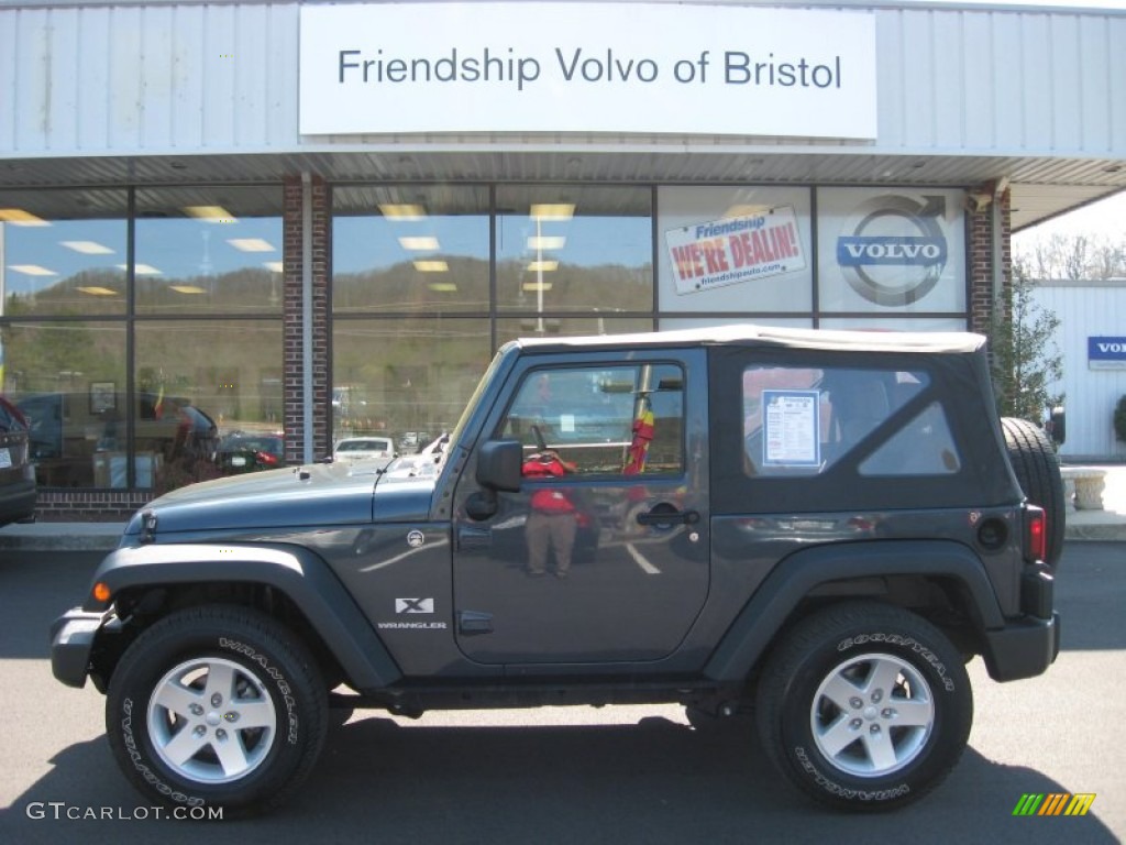 2008 Wrangler X 4x4 - Steel Blue Metallic / Dark Slate Gray/Medium Slate Gray photo #1