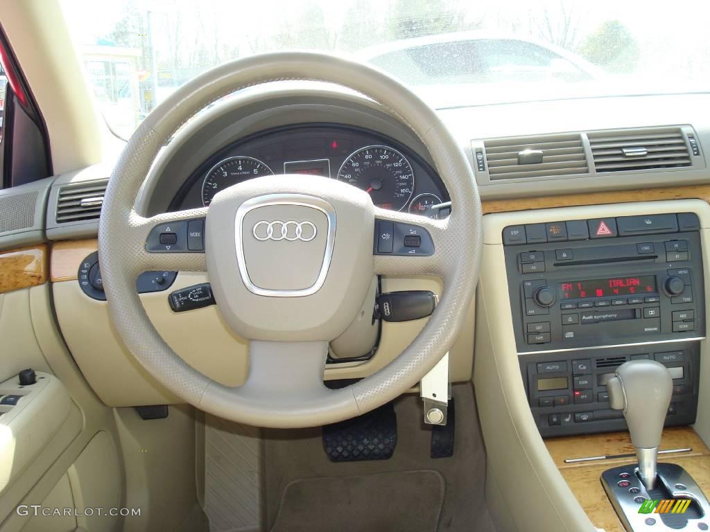 2006 A4 2.0T quattro Sedan - Brilliant Red / Beige photo #23