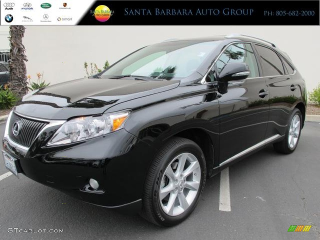 2010 RX 350 - Obsidian Black / Black/Brown Walnut photo #1