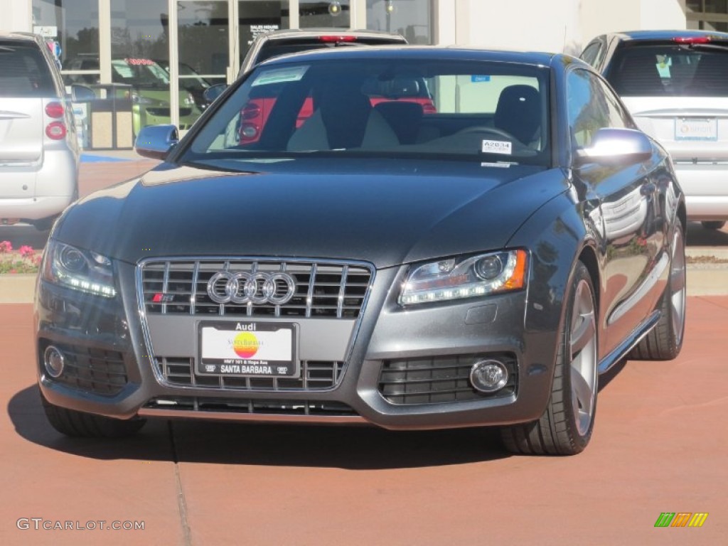 2012 S5 4.2 FSI quattro Coupe - Monsoon Grey Metallic / Pearl Silver photo #1