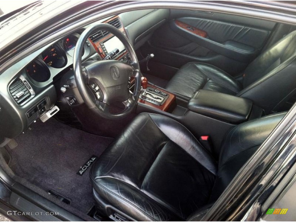Ebony Interior 2001 Acura RL 3.5 Photo #62779443