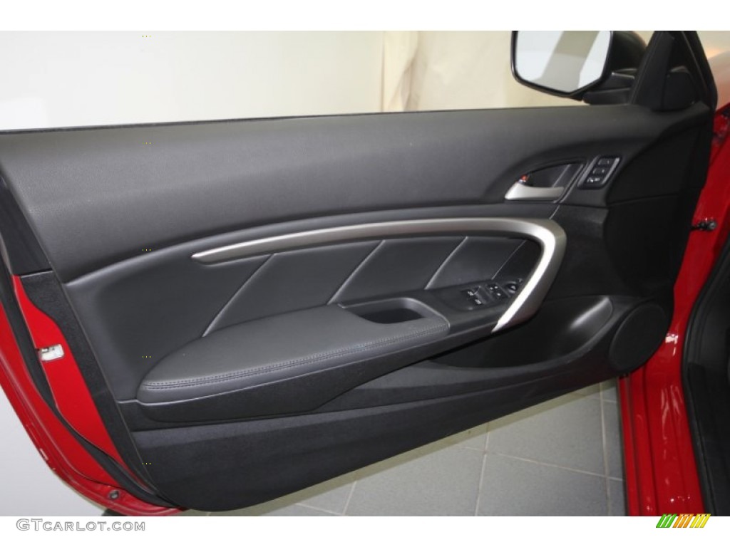 2011 Accord EX-L V6 Coupe - San Marino Red / Black photo #17