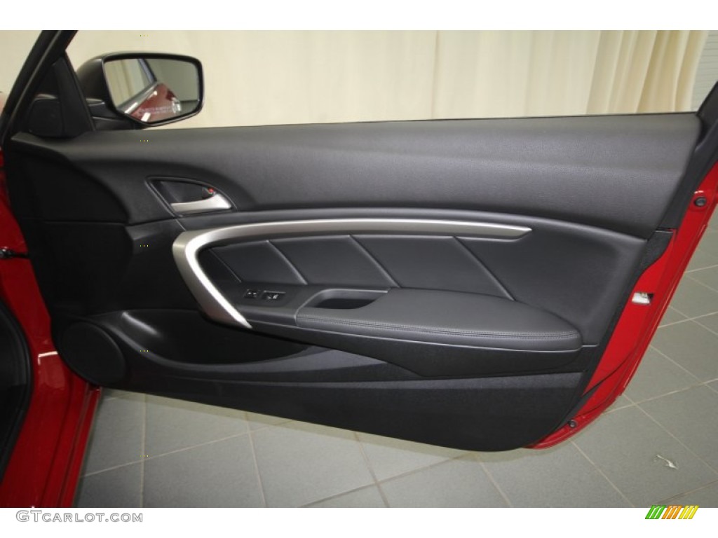 2011 Accord EX-L V6 Coupe - San Marino Red / Black photo #37