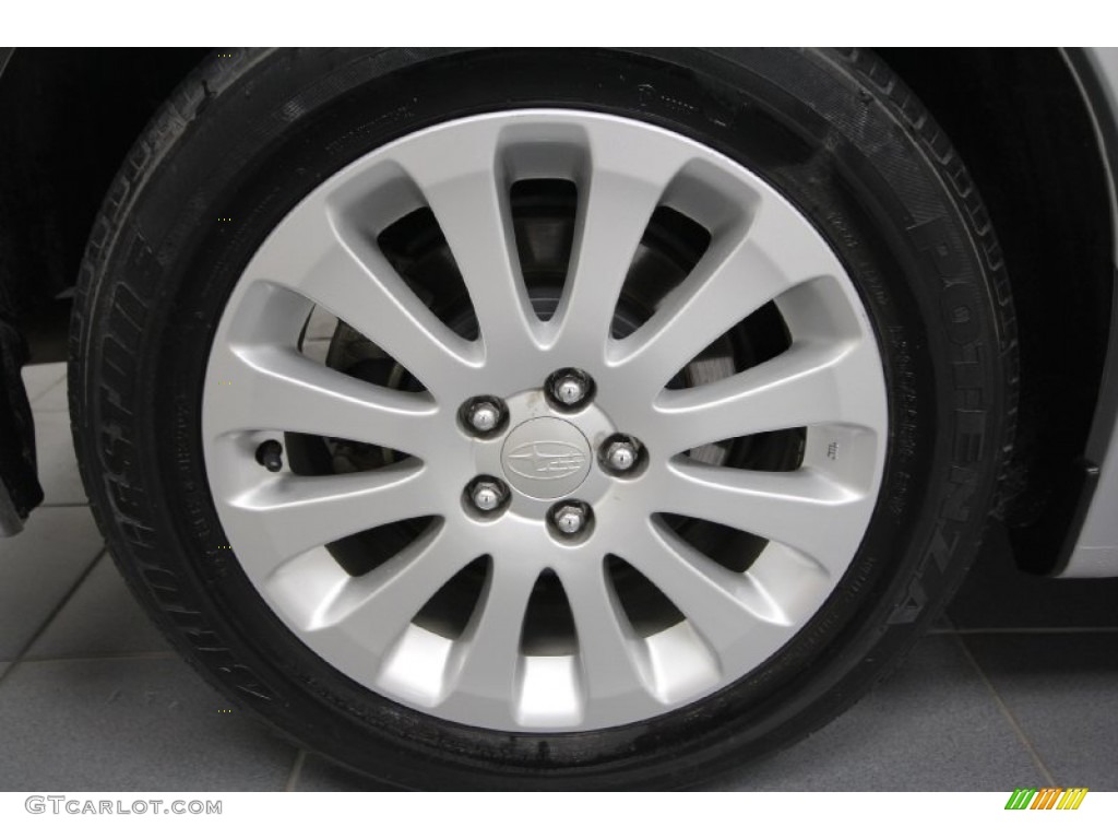 2010 Impreza 2.5i Premium Wagon - Spark Silver Metallic / Carbon Black photo #12