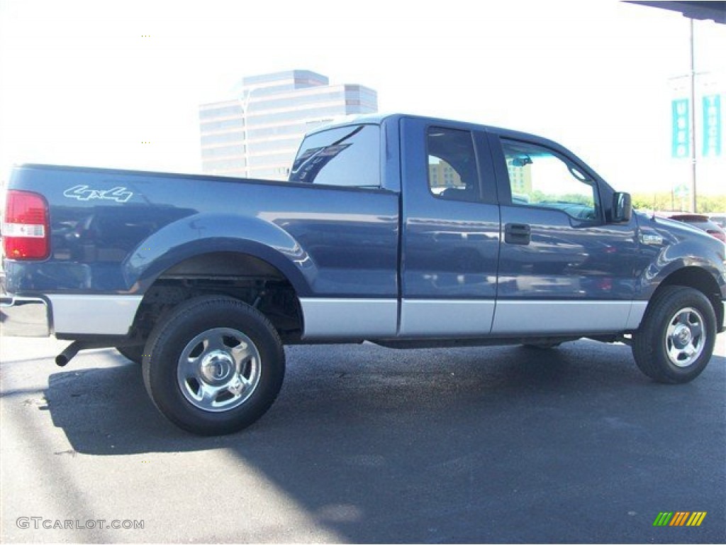 2006 F150 XLT SuperCab 4x4 - Medium Wedgewood Blue Metallic / Medium/Dark Flint photo #3