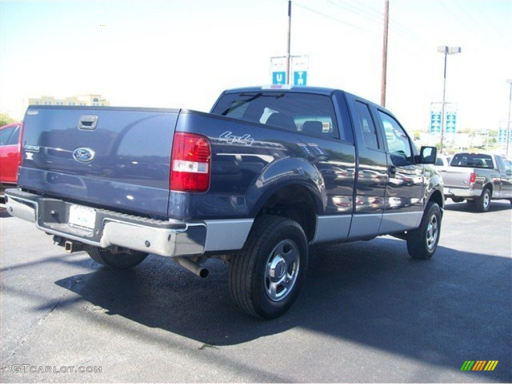 2006 F150 XLT SuperCab 4x4 - Medium Wedgewood Blue Metallic / Medium/Dark Flint photo #4