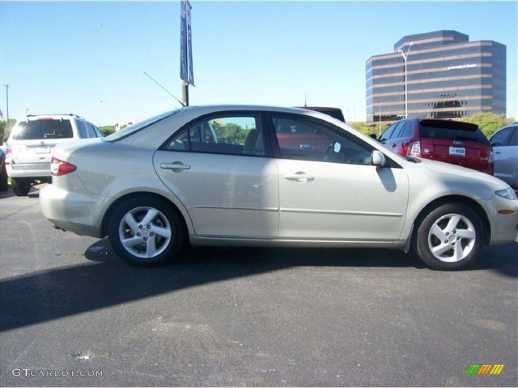 2004 MAZDA6 i Sedan - Pebble Ash Metallic / Beige photo #11