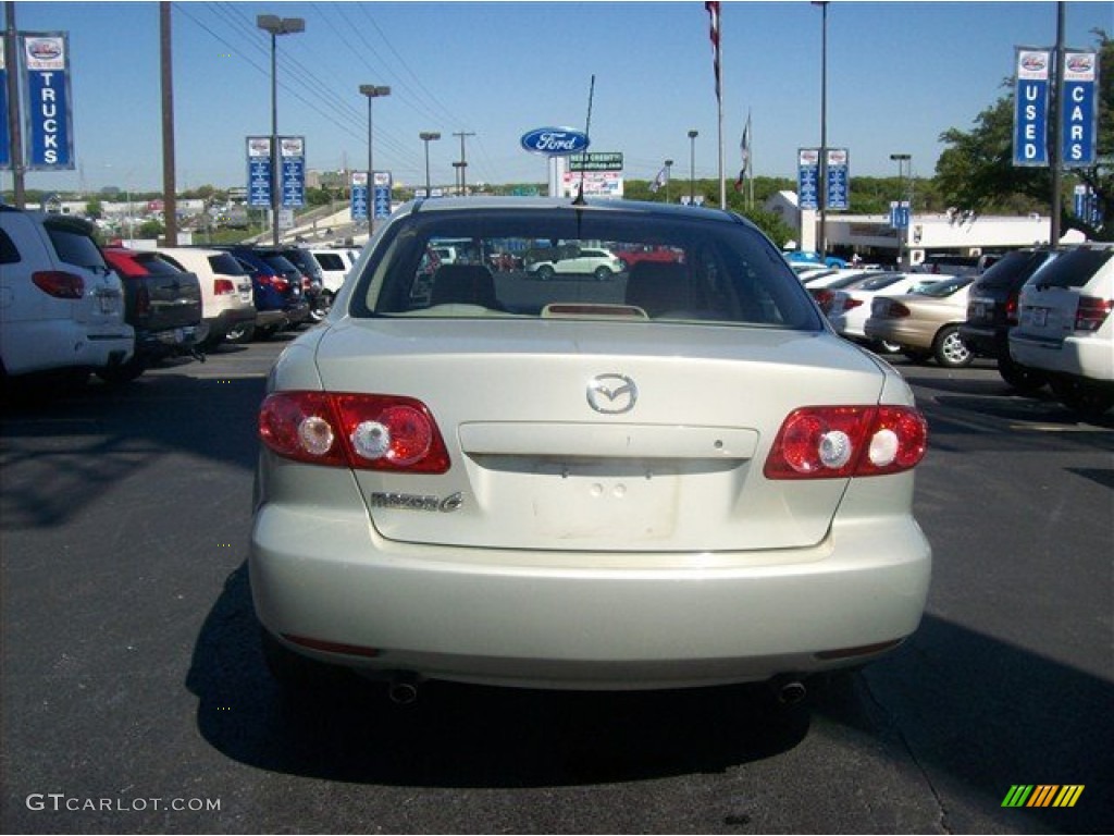 2004 MAZDA6 i Sedan - Pebble Ash Metallic / Beige photo #14