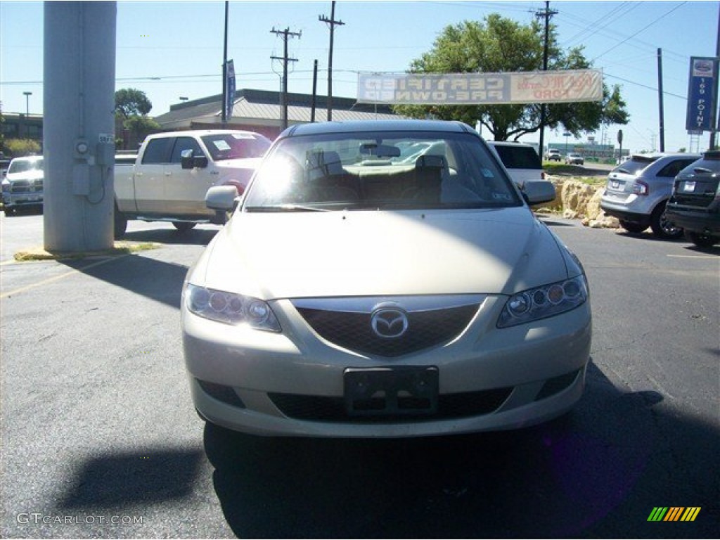 2004 MAZDA6 i Sedan - Pebble Ash Metallic / Beige photo #19