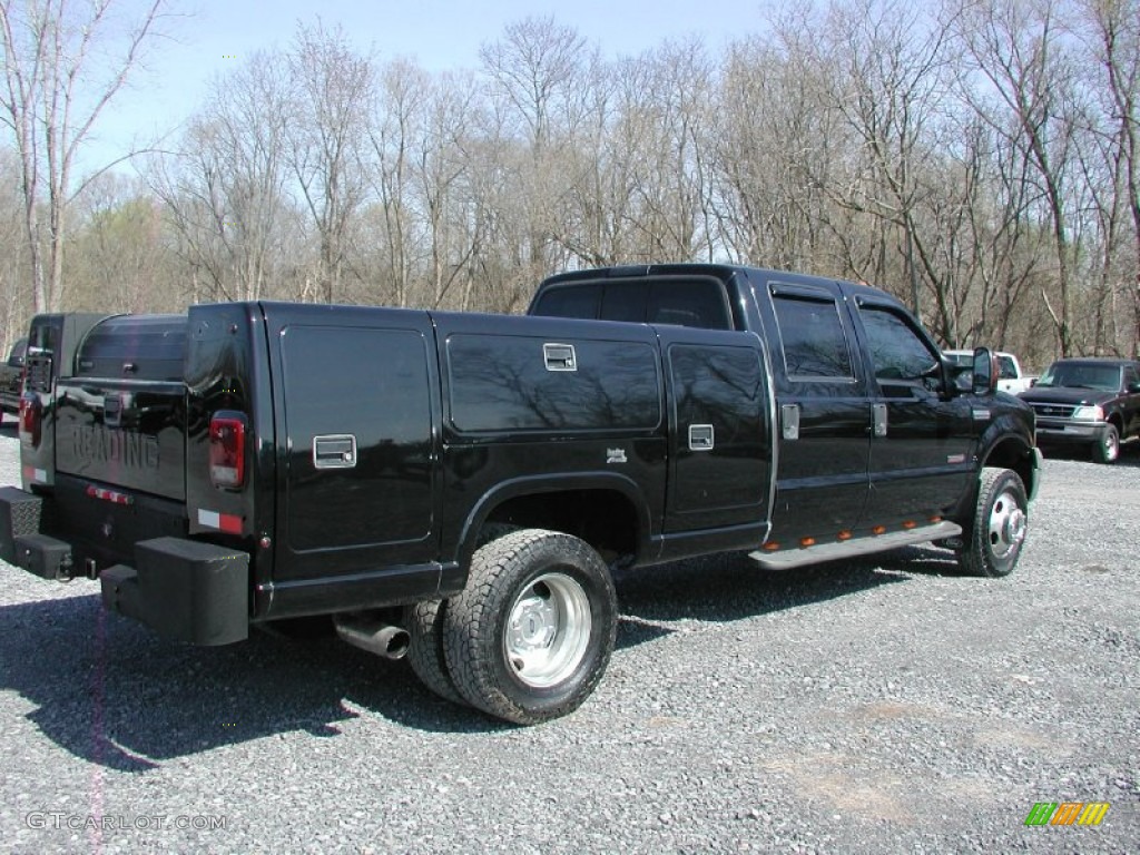 2005 F350 Super Duty Lariat Crew Cab 4x4 Dually Utility Truck - Black / Medium Flint photo #13