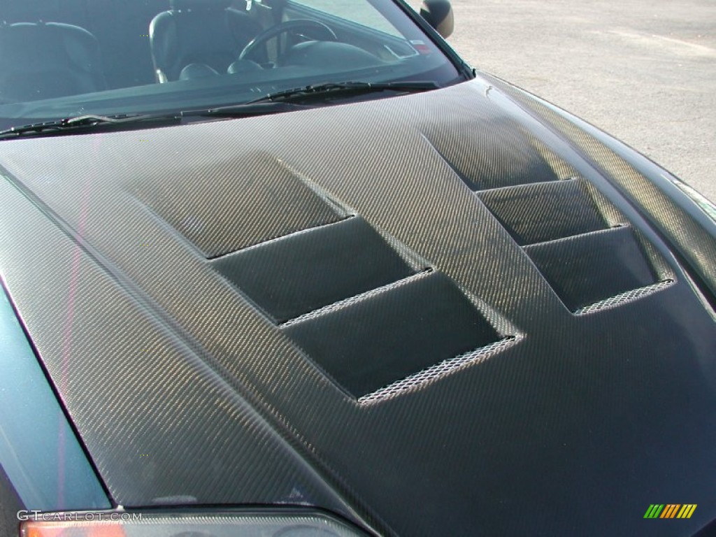 2003 Tiburon GT V6 - Carbon Blue / Black photo #18