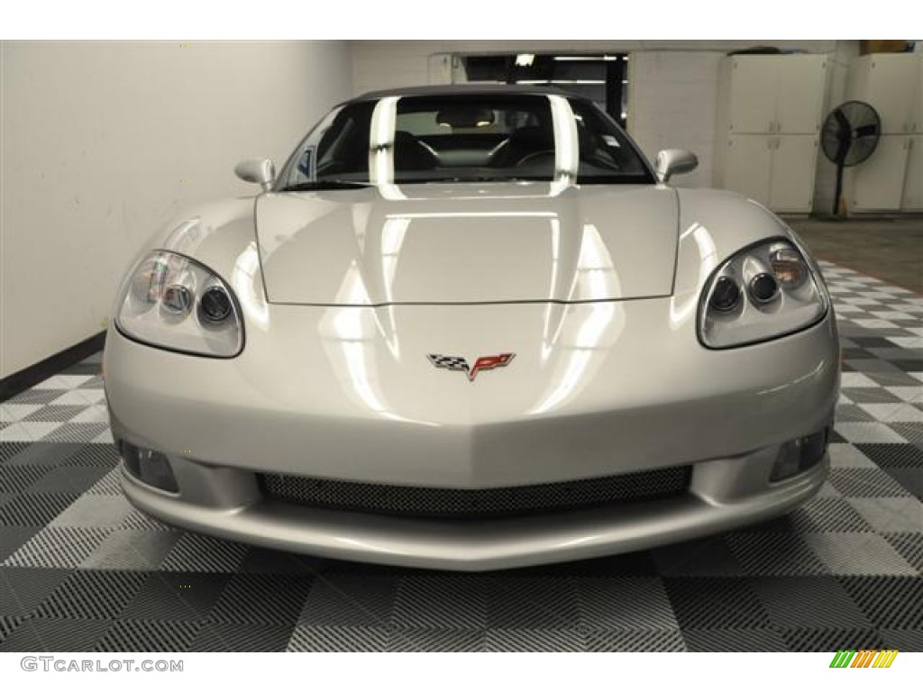 2008 Corvette Convertible - Machine Silver Metallic / Ebony photo #9