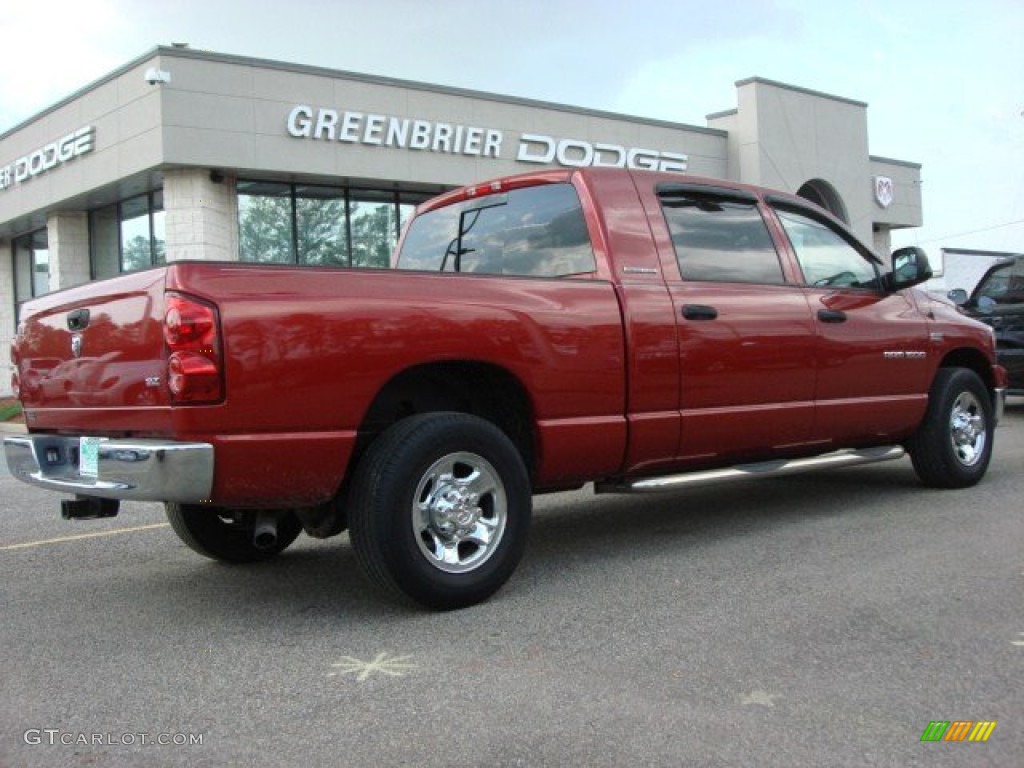 2007 Ram 1500 SLT Mega Cab - Inferno Red Crystal Pearl / Medium Slate Gray photo #5