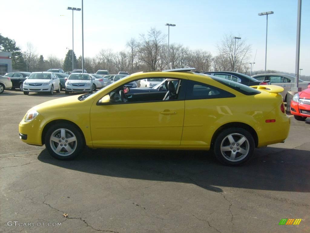 2008 Cobalt LT Coupe - Rally Yellow / Ebony photo #2