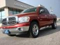 2008 Inferno Red Crystal Pearl Dodge Ram 1500 Big Horn Edition Quad Cab  photo #1