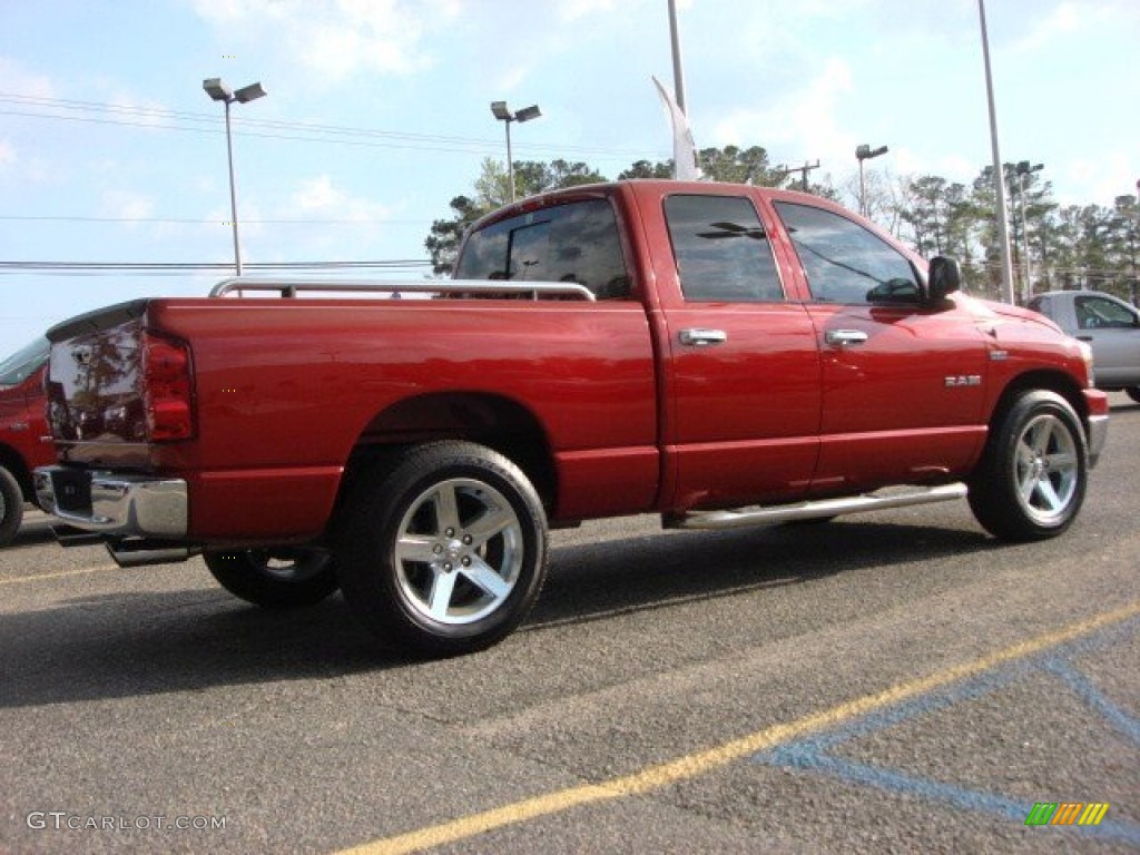 Inferno Red Crystal Pearl 2008 Dodge Ram 1500 Big Horn Edition Quad Cab Exterior Photo #62785422