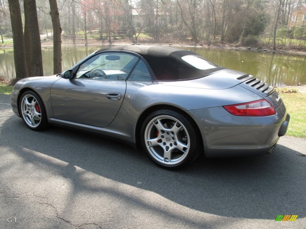 Seal Grey Metallic 2006 Porsche 911 Carrera 4S Cabriolet Exterior Photo #62786004