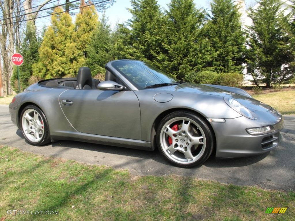 Seal Grey Metallic 2006 Porsche 911 Carrera 4S Cabriolet Exterior Photo #62786052
