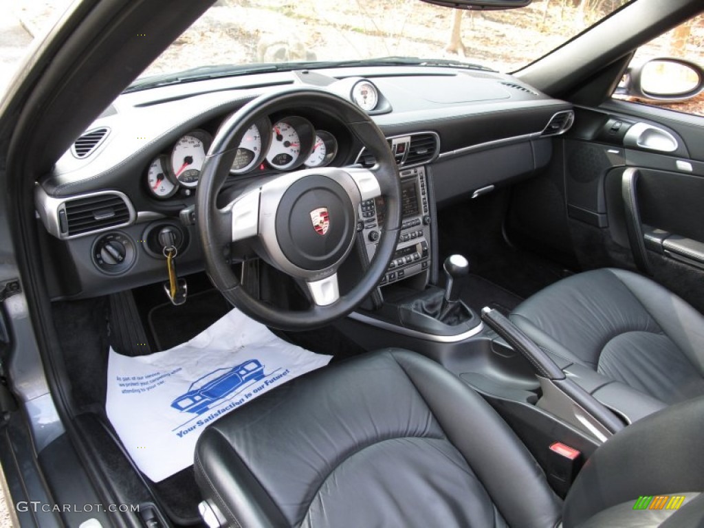 Black Interior 2006 Porsche 911 Carrera 4S Cabriolet Photo #62786070