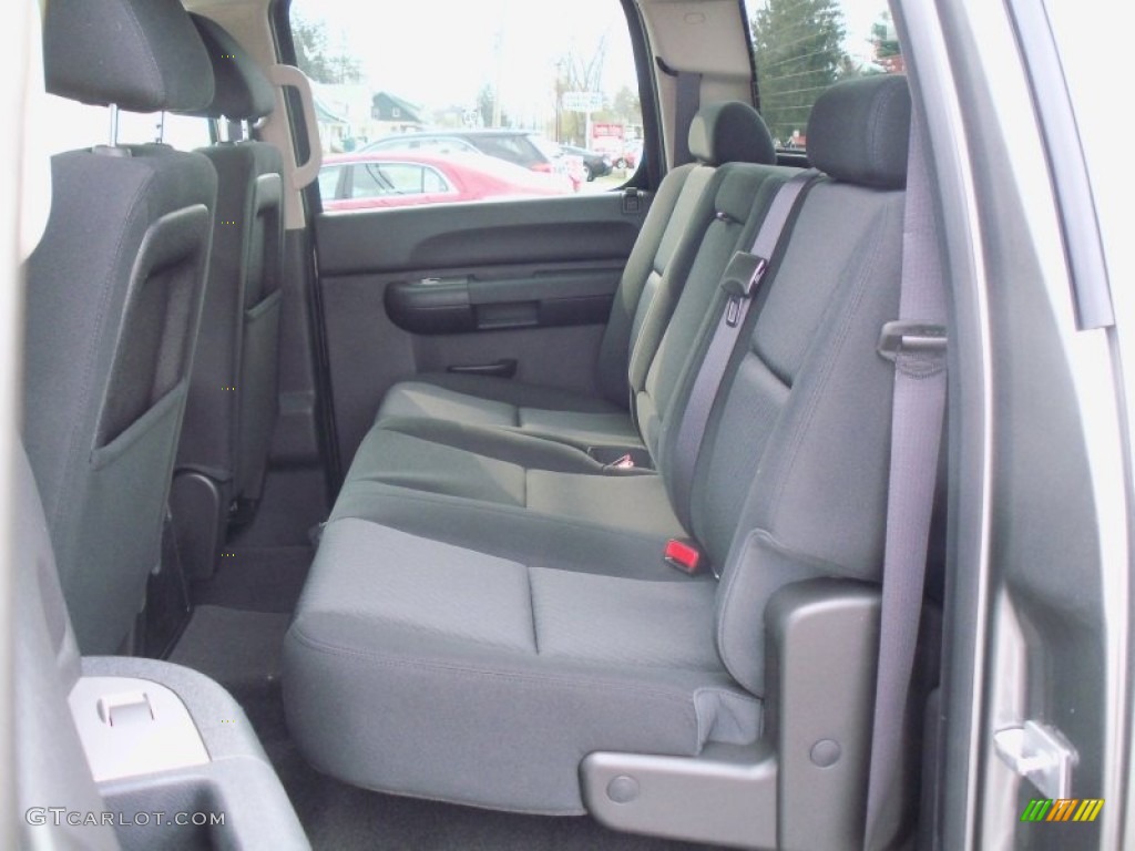 Ebony Interior 2012 Chevrolet Silverado 3500HD LT Crew Cab 4x4 Photo #62786298