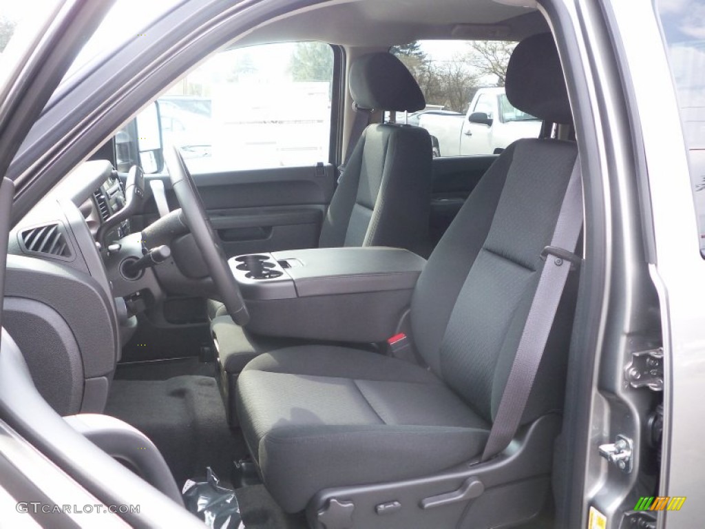 Ebony Interior 2012 Chevrolet Silverado 3500HD LT Crew Cab 4x4 Photo #62786394