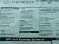 2012 Chevrolet Express 2500 Cargo Van Window Sticker