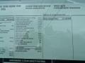 2012 Chevrolet Express 2500 Cargo Van Window Sticker
