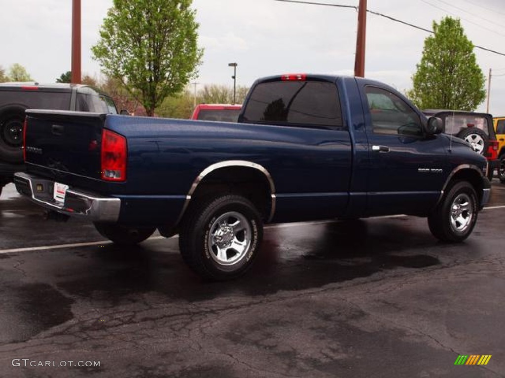 2004 Ram 1500 ST Regular Cab 4x4 - Patriot Blue Pearl / Dark Slate Gray photo #3