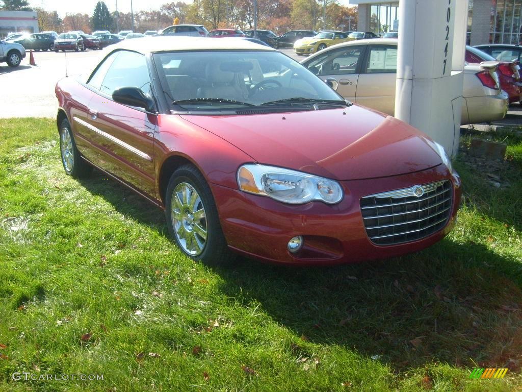 2006 Sebring Limited Convertible - Inferno Red Crystal Pearl / Light Taupe photo #3