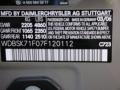 723: Pewter Metallic 2007 Mercedes-Benz SL 550 Roadster Color Code