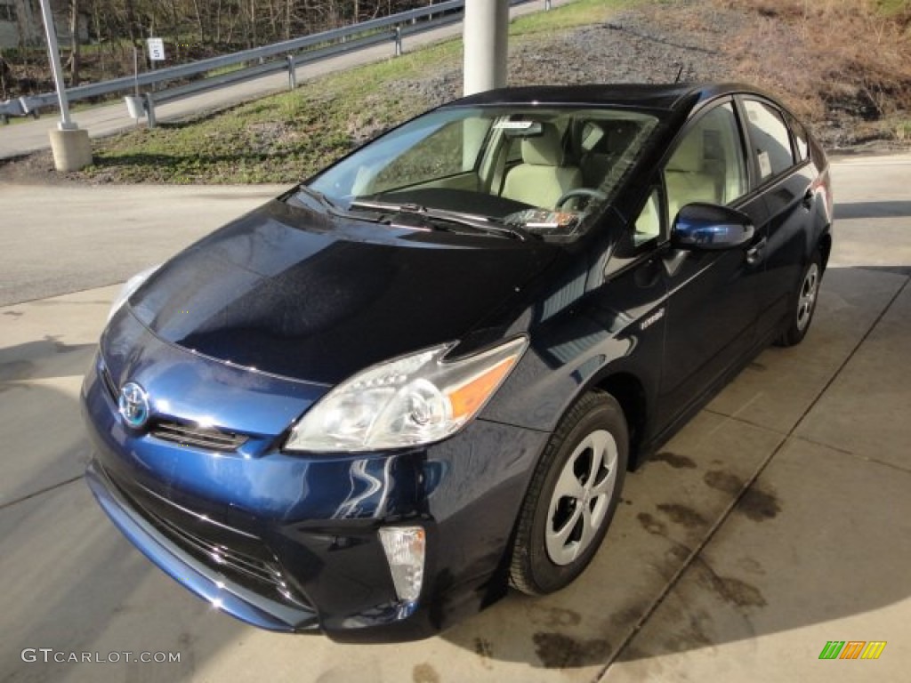 2012 Prius 3rd Gen Two Hybrid - Nautical Blue Metallic / Bisque photo #5