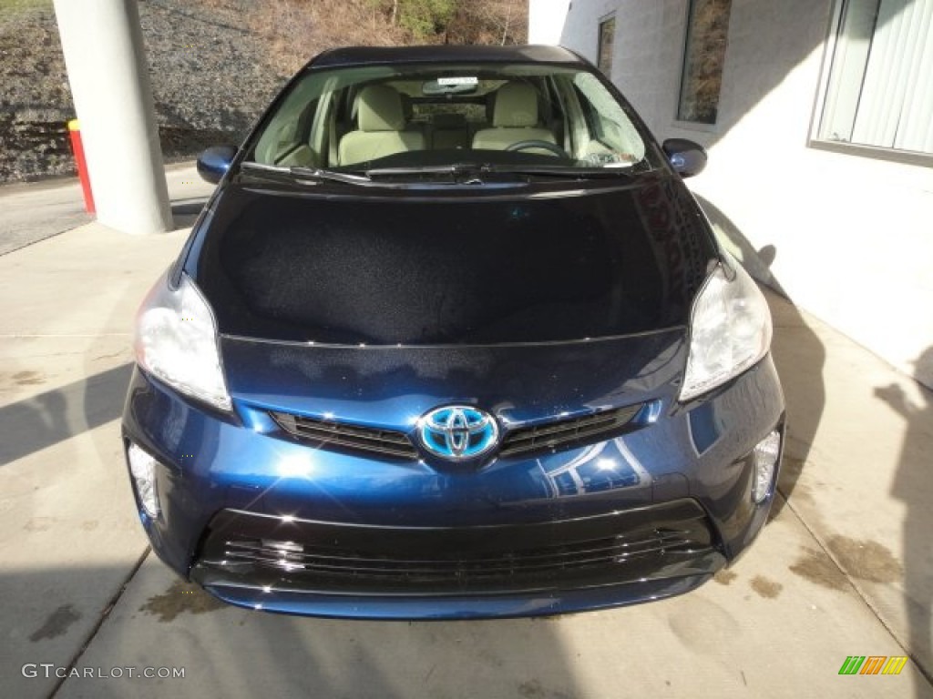 2012 Prius 3rd Gen Two Hybrid - Nautical Blue Metallic / Bisque photo #6