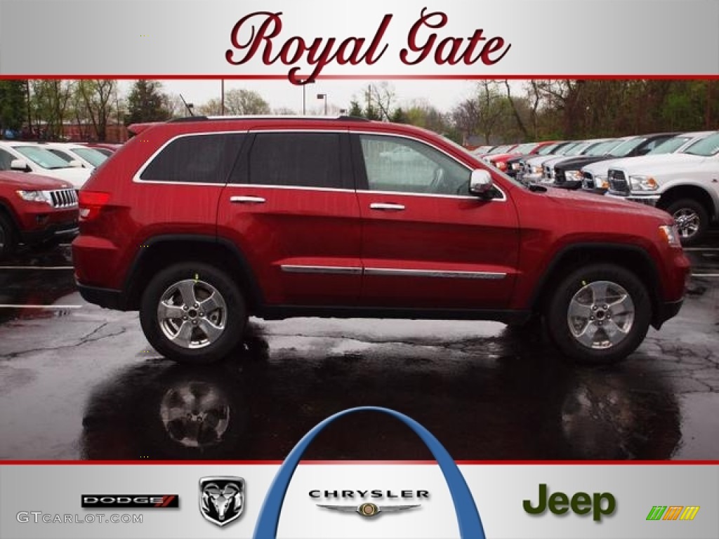 2012 Grand Cherokee Limited 4x4 - Deep Cherry Red Crystal Pearl / Black photo #1